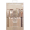 Real Techniques New Nudes Nothing But You Face Set - 5 Piece Makeup Brush Set - Synthetic Bristles - Beige