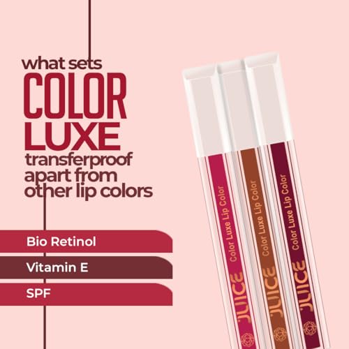 JUICE Cosmetics Matte Luxe Lipstick - Vitamin E Enriched, Smudge-Free With Bio Retinol, Moisturizing Lock Technology, Spf 15, Long-Lasting Alluring Nude - M11 2.5 ml Pack Of 1