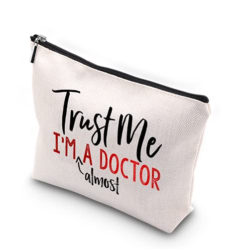 Generic WCGXKO Future Doctor Gift MD Gift Trust Me I¡¯m Almost A Doctor Zipper Pouch Makeup Bag for Doctor Graduation (Almost A Doctor)