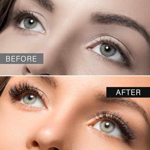 Magnetic Eyelashes, Effectively Natural Look False Lashes without Eyeliner, Light Weight & Waterproof Magnetic Eyelashes No Glue-Black