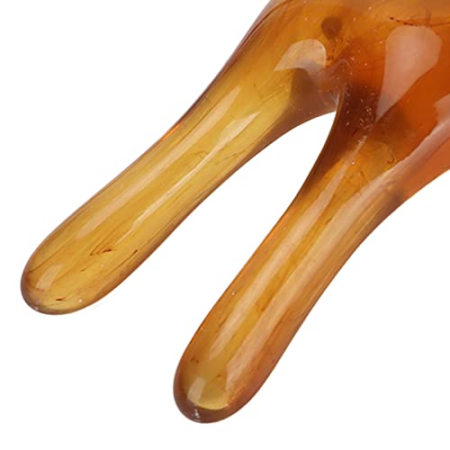 FILFEELNose Massager, Resin Gua Sha Facial Tools Nose Up Scraper for Women Nose Shaping (Amber)