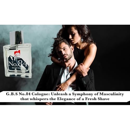 G.B.S GENTS Premium Men's Shaving Kit - 5PC Complete Set with Shave Brush, Sandalwood Aftershave, No.84 Cologne & Ceramic Bowl - Gift Set for Men