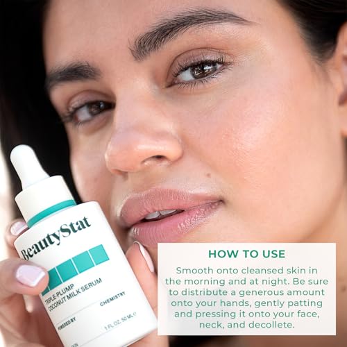 BeautyStat Cosmetics Women's Triple-Plump Coconut Milk Serum, 1.7 Fl Oz (Pack of 1)