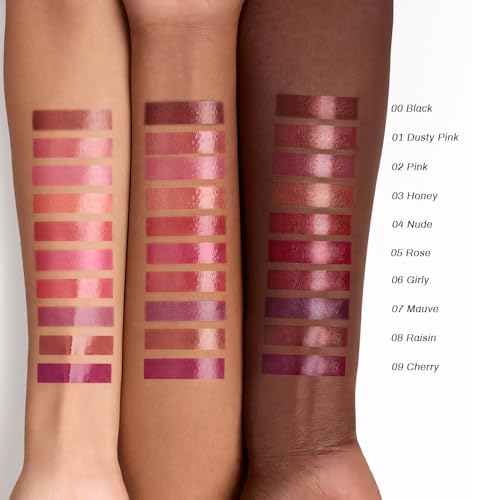 Kaely Honey Lipstick Tinted Lip Balm, Hydrating Shine Lipstick for Women Dry Lips, Moisturizing Nourishing Glossy Lip Gloss Stain Makeup, Sheer Lightweight, Vegan & Cruelty-Free, 00