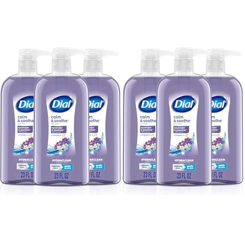 Dial Body Wash,Calm & Soothe Lavender & Jasmine Scent,23 fl oz,(Pack of 6)