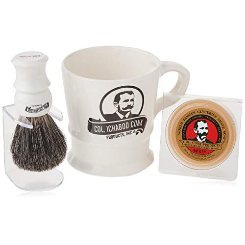 Colonel Conk Model 221 Mug, Mixed Badger Brush and Soap