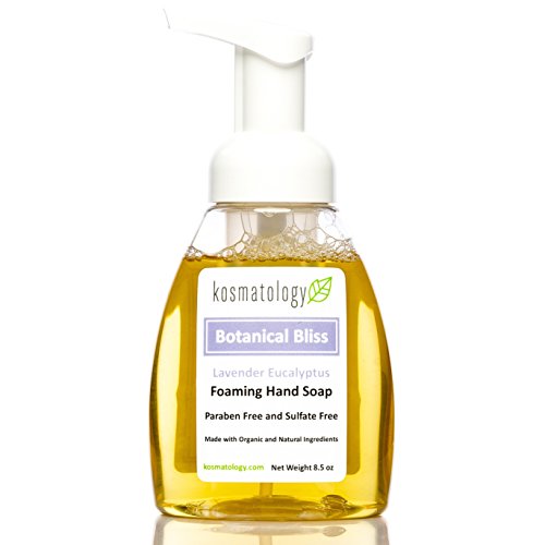 kosmatology Botanical Bliss (Lavender-Eucalyptus) Organic Foaming Hand Soap | Moisturizing Hand Wash | Clean Ingredients, Infused with Essential Oils | 8.5 fl oz