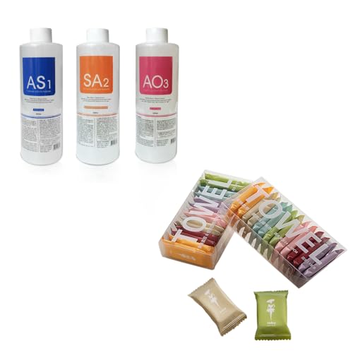 AS1 SA2 AO3 Aqua Peeling Solution and Compressed Towel Tablet Portable Face Towel Washcloth Reusable 28 Pack Wet