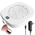 Professional Pedicure Nail Fan Vacuum Dust Cleaner Collector Quiet Nail Tech Adjustable Speed with LED Display Low Noise Strong Suction Detachable Easy to Clean for Manicure Salon & Home Use