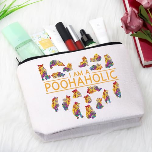 Bear Gift Cartoon Character Fans Gift Bear Accessories I Am A Poohaholic Travel Bag (Poohaholic Bag)