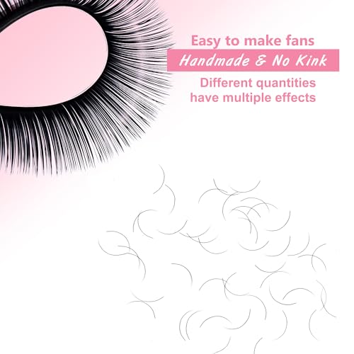 Classic Lash Extensions 0.05 CC Cashmere Eyelash Extensions 8-16mm,Silk Volume & Classic Lashes Soft Matte Dark Professional Eyelashes Extension Salon Use(0.05-CC-10-15 mm)