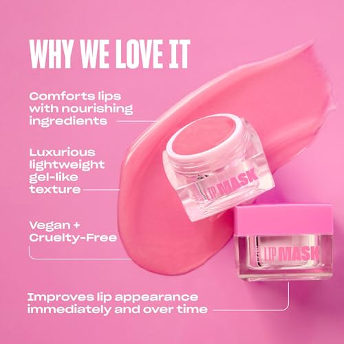 Babe Original Babe Glow Fragrance-Free Lip Sleeping Mask for Softer Lips, Hyaluronic Acid & Antioxidant Infused for Smoother, Moisturized Lips, Unscented, Cruelty-Free¡¦