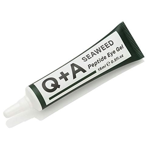 Q+A Seaweed Peptide Eye Gel (15ml), Under Eye Cream Alternative, Under Eye Brightener with Peptides, Seaweed & Aloe Vera, Hydrates, Smooths Fine Lines & Reduces Puffiness