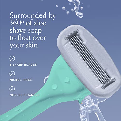 Billie Women¡¯s Razor Refill Blades 5-Blade Cartridges - 4 count & Whipped Shave Cream - Lavender & Bergamot Scent - 6.5 fl oz
