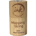 Ink Permanent [Large 50 Meters - 165 Feet] Premium White Bamboo Pre-Inked Mapping String Fine Thread Pre-Inked Microblading String for Brow Mapping for Permanent Makeup, Eyebrow Shaping