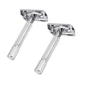 Double Edge Safety Razor for Men & Women Metal Razor With 10 Double Edge Safety Razor Blades- 2 Packs
