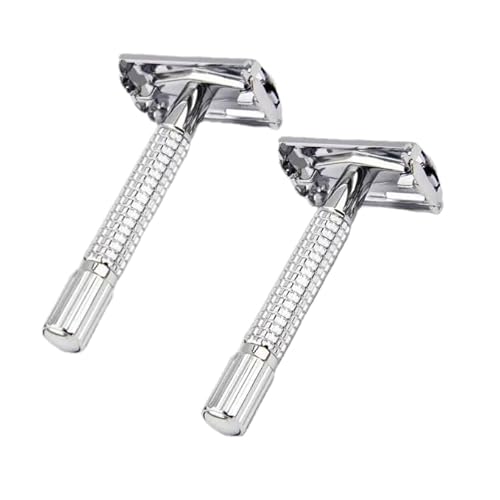 Double Edge Safety Razor for Men & Women Metal Razor With 10 Double Edge Safety Razor Blades- 2 Packs