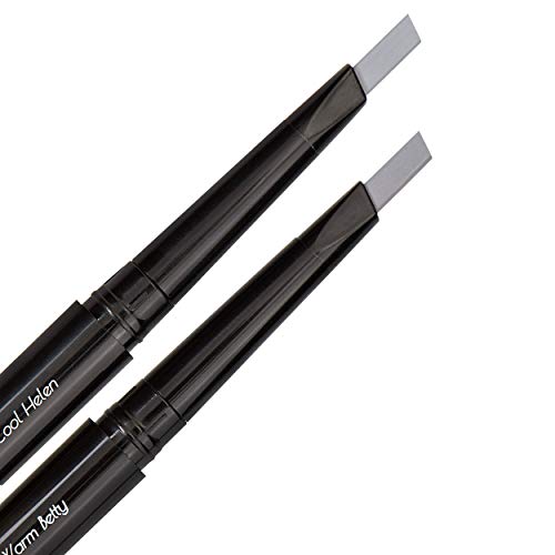 Eye Embrace Light and Medium Gray Eyebrow Pencils 4-Pack Bundle ? Waterproof, Double-Ended Automatic Angled Tip & Spoolie Brush, Cruelty-Free