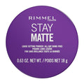 Rimmel Stay Matte Loose Powder, 001 Transparent, Face Loose Powder, Talc-free, Vegan, Lightweight, Soft Focus Effect, Soft Luxurious Applicator Puff?¢æ?, 0.63oz
