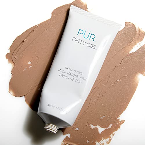 P?R MINERALS Dirty Girl Detoxifying Mudd Masque with Pascalite Clay, Exfoliates Skin, Improves Skin Texture, Cruelty, Paraben & Gluten Free