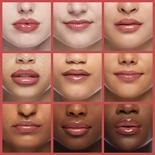 Hydrating Lip Glow Oil, Moisturizing Lip Gloss, Plumping Lip Oil, Non-Sticky Long Lasting Gloss, Transparent Lip Oil Tinted, Reduce lip lines