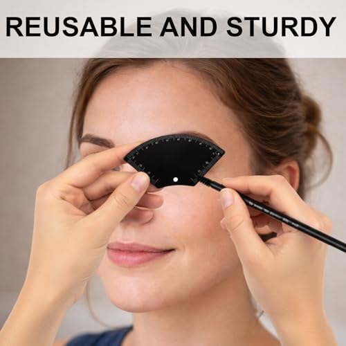 3 Pieces Eyebrow Ruler, Brow Mapping Tool, for Precise Eyebrow Shaping and Mapping