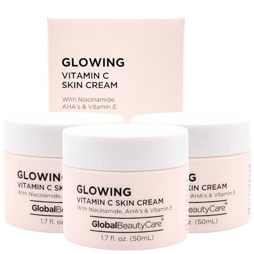 Global Beauty Care Vitamin C Skin Cream ? Niacinamide, AHA & Vitamin E, 3-Pack (3x 1.7 fl oz)
