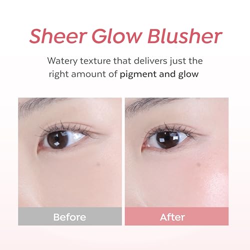 A'PIEU Juicy-Pang Water Blusher [PK03] ? Fruity Liquid Blush for Cheeks, Buildable & Blendable Color, Hydrating Dewy Finish with Fruit Extract Blend & Rose Flower Water, 0.31 fl oz