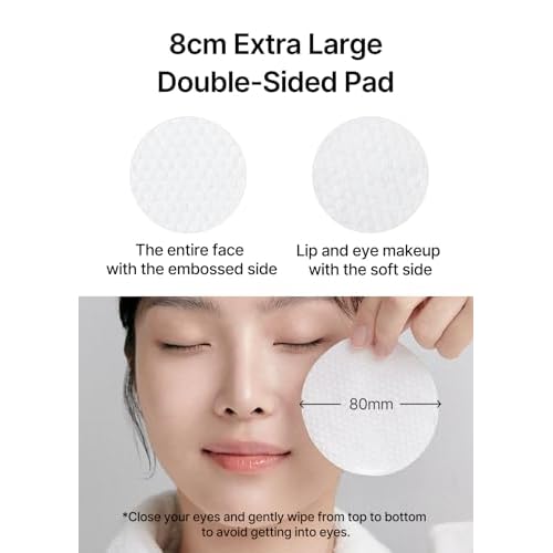 celimax One Step Mild Cleansing Pad (60pads) | Easy One-step Makeup Remover, Cleansing Water Pads, Big Size, Face Wash Cleanser, Hydrating, Soothing, Moisturizing, Korean Daily Skincare