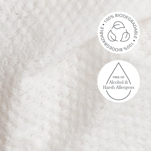 Beekman 1802 Face Wipes ? Makeup Remover Wipes for Face, Facial Cleansing Wipes that Remove Makeup & Dirt, Travel Essentials, Face Wipes with Goat Milk & Aloe, Glacial Mint & Eucalyptus 100 Count