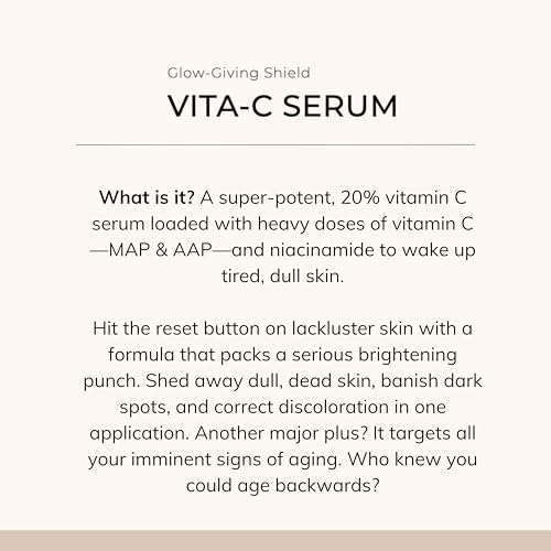 Le Mieux Vita-C Serum - Concentrated Vitamin C & Glutathione Antioxidant Facial Serum for Glowing Skin, VIT C Face Serum to Address The Appearance of Uneven Tone & Blotchiness (1 oz / 30 ml)