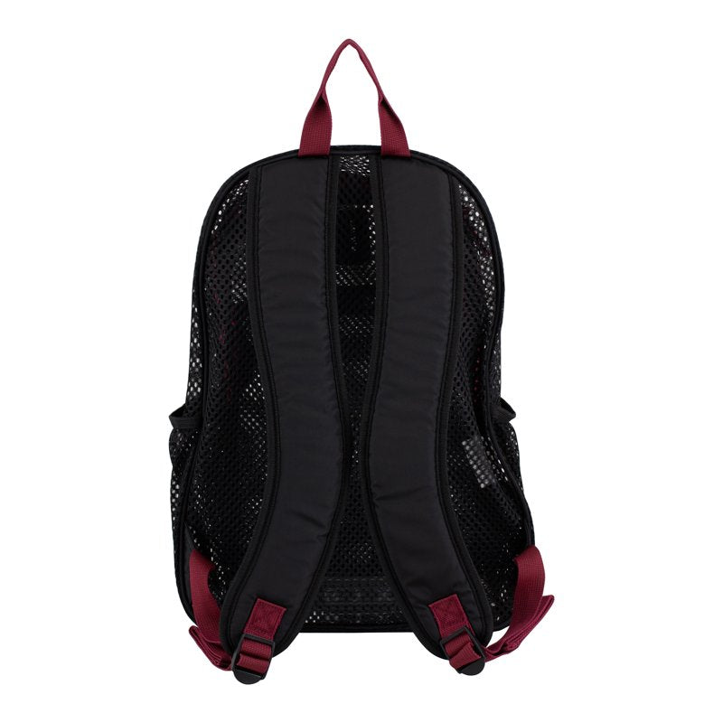 Unisex Mesh Backpack with Multiple Compartments - 17-Inch Utility Bag