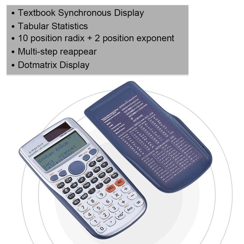 Scientific Graphing Calculator with 417 Functions, Two-Way Power, White