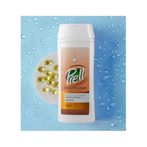 Prell Hyaluronic + Biotin Moisturizes & Strengthens Conditioner for All Hair Types 13.5 fl.oz (Pack of 2)