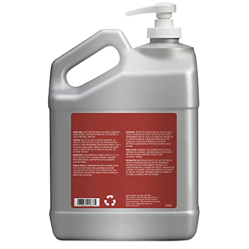 GOJO Cherry Gel Pumice Hand Cleaner Cherry Fragrance, 1 Gallon Hand Cleaner with Pumice in Pump Bottle (Pack of 1) - 2358-02