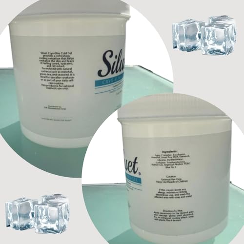 SILUET Cryo Cold Gel ? Refreshing Body Gel with Herbal Extracts ? Cooling & Firming Sensation ? 16 oz Jar