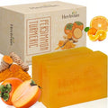 2 Pcs Vietnamese Persimmon Soap Bar with Turmeric, Natural Controls Body Odor, Deodorant Body Soap for Old People Smell Soap for Old People Smell, Soap For Face & Body with Orange Essential Oil