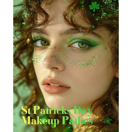 Face Glitter, Green Temporary Face Tattoos Stickers, Body Face Glitter for Women Girls, Green Freckles for St Patrick's Day Country Concerts Singer Festival Rave Accessories (Green - 10 pcs)