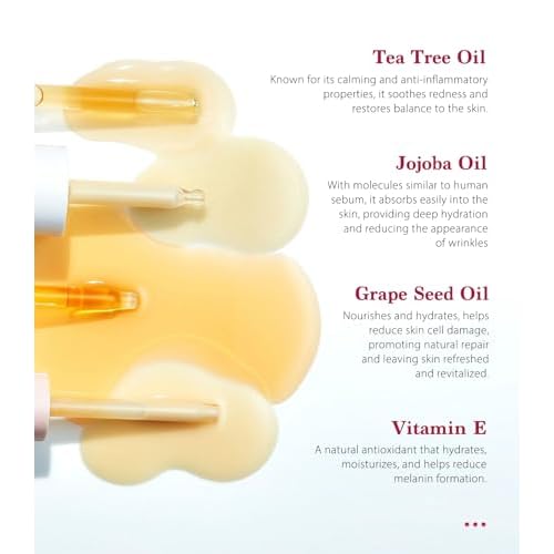 SINAHET Dermaplaning Oil, Natural Moisturizing Shave for Face & Body Hair, Skin Soothing oil made with essence of Jojoba, Vitamin E, Tea Tree, and Grape Seed (1.7fl. oz/50ml)