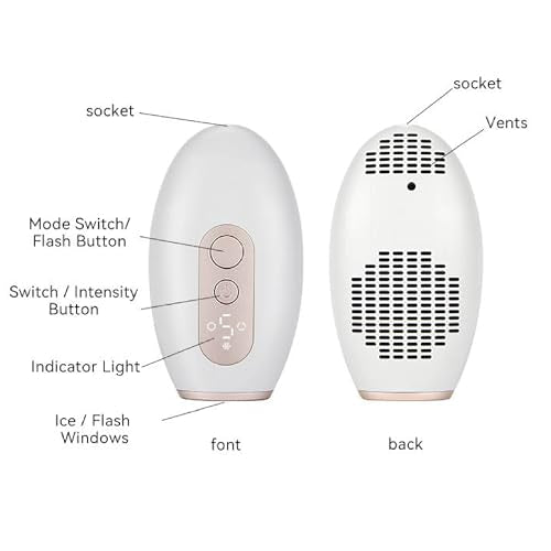 Boston & Co. Sapphire Cooling All-In-One IPL Body Hair Removal Device ? Painless Laser Epilator for Women & Men, Permanent Hair Reduction for Face, Bikini, Legs, Armpits or Full Body Use