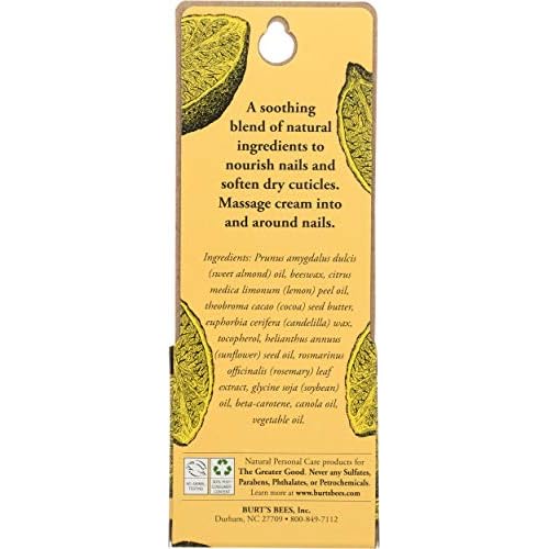 Burt's Bees Cuticle Cream Lemon Butter, 0.6 Oz