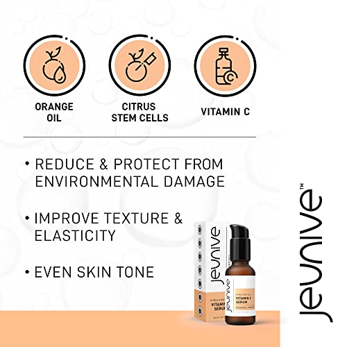 Citrus Stem Cells Vitamin C Serum with Anti-Aging Hyaluronic Acid & Citrus Stem Cells | Day and Night Nourishment to Refresh and Even Blemishes for that Special Glow, 1 oz (28g)