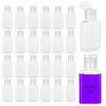 80 Pcs 1 oz Travel Bottles - Hand Sanitizer Bottle Mini Clear Bottles with Flip Caps, Portable Empty Refillable Containers for Shower Gel, Face Creams, Body Lotions