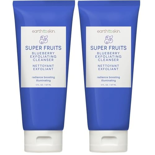 Earth To Skin Super Fruits Blueberry Exfoliating Cleanser (5.0 Fl Oz) (Pack of 2)