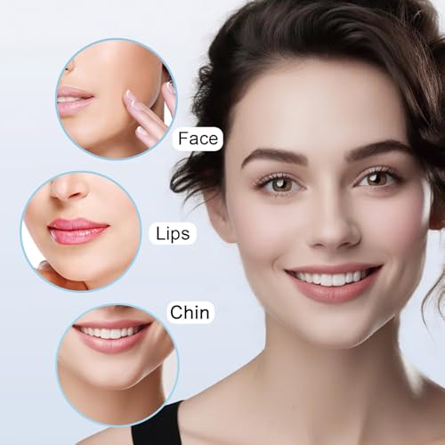 Facial Hair Remover for Women Blue Color with 8-pc Replacement Heads