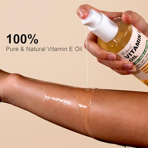 Vitamin E Oil 8 Oz Vitamin E oil for Skin Vitamine oils for Face Perfect Bath and Body Oil Cold Pressed Hexane Free Non-GMO Gluten Free Formula