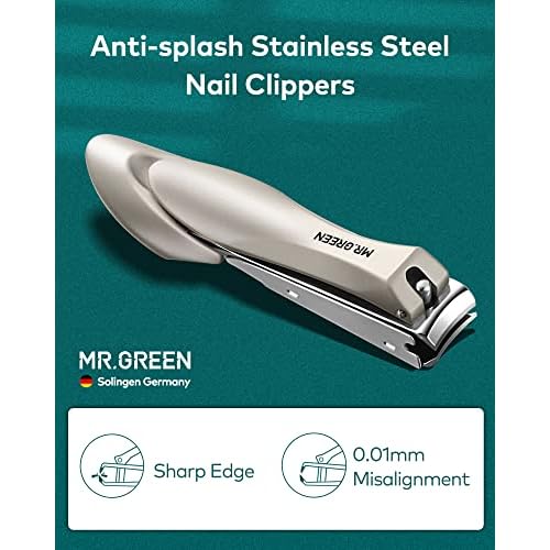 Manicure Set 9 in 1,Professional Pedicure kit,Stainless Steel Manicure Kit,Portable Travel Grooming Kit Nail Care Tools,Nail Clippers Pedicure Tools with Leather Travel Case (Dark Blue)