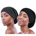 100% Genuine Mulberry Silk Roomy Satin Lined Sleeping Cap for Curly Hair Dreadlocks Adjust Head Size 18"-32" Unisex