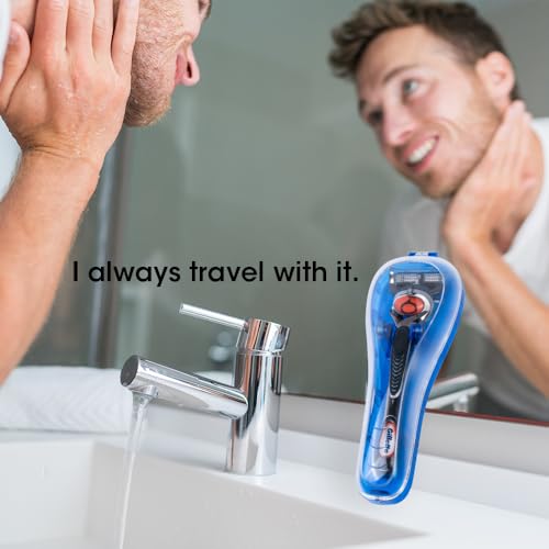 Nincha Manual Razor Travel Case Portable Plastic Manual Razor Trimmer Protector Blue