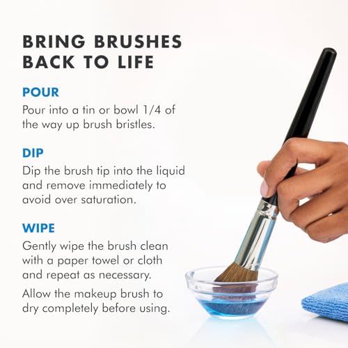 Cinema Secrets Original Blue Vanilla Makeup Brush Cleaner Kit - Professional Cleanser + Cleansing Tin for Makeup Brushes - Quick-Dry, Rinse-Free Formula - Removes Stubborn Waterproof Make Up
